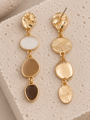 Trip | Pendiente colgante cuádruple esfera
