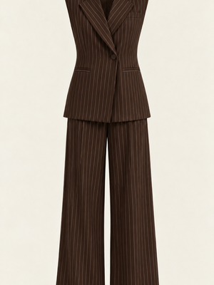 Kuna | Conjunto elegante con americana rayada