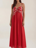 Pilar | Vestido largo bordado