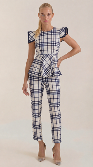 Luna | Conjunto con estampado de cuadros