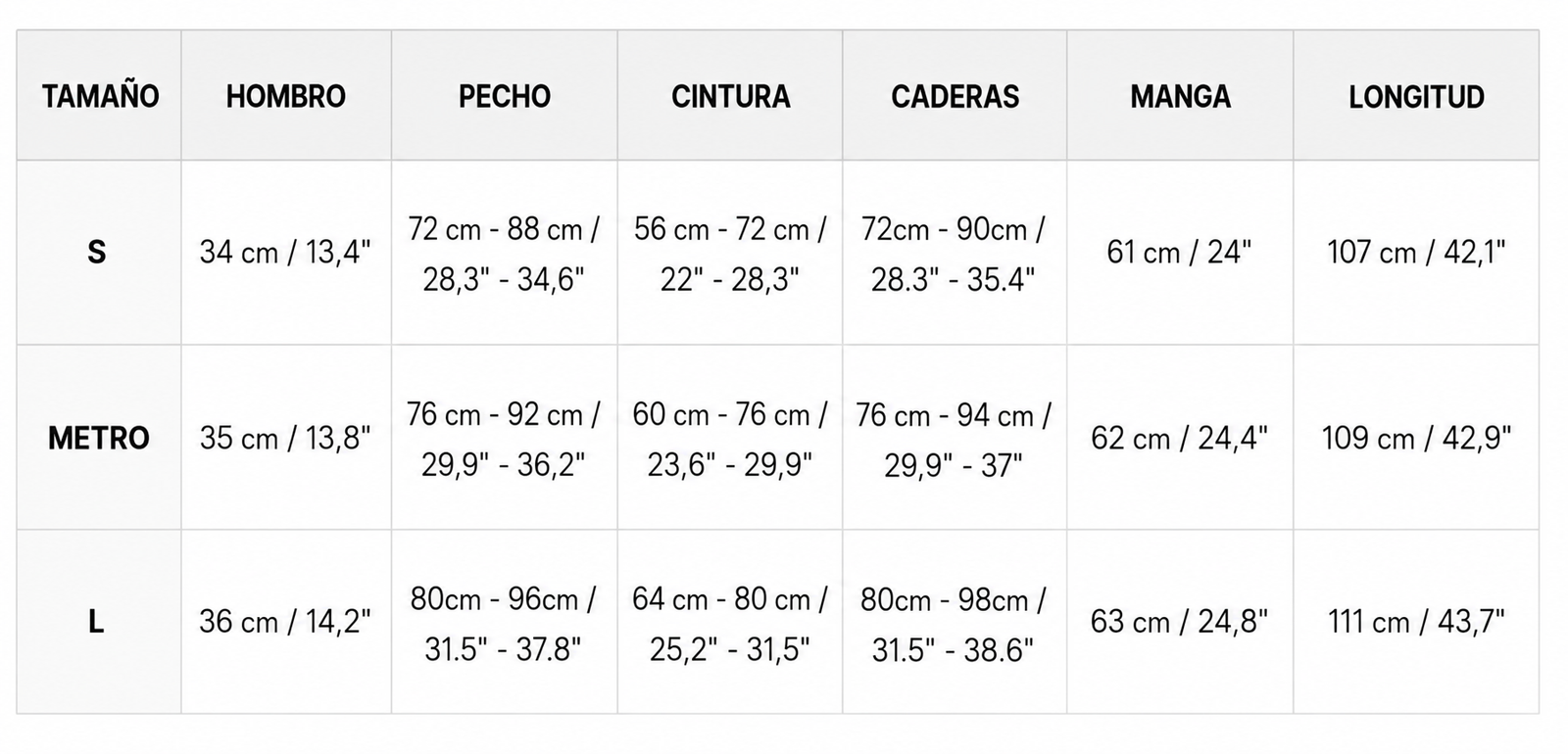 Tabla de tallas de Elena | Vestido midi ajustado