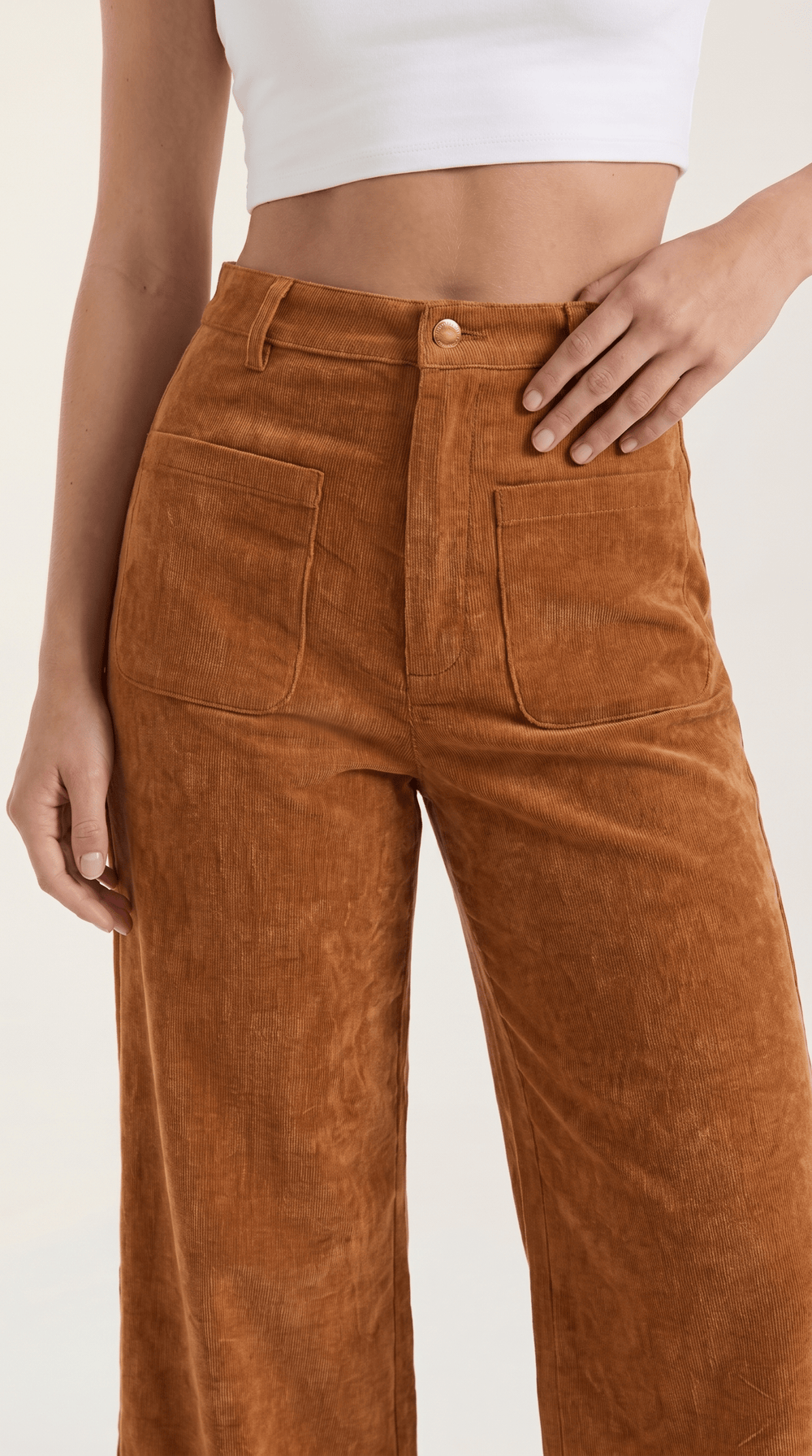 Ali | Pantalones de pana de pierna ancha