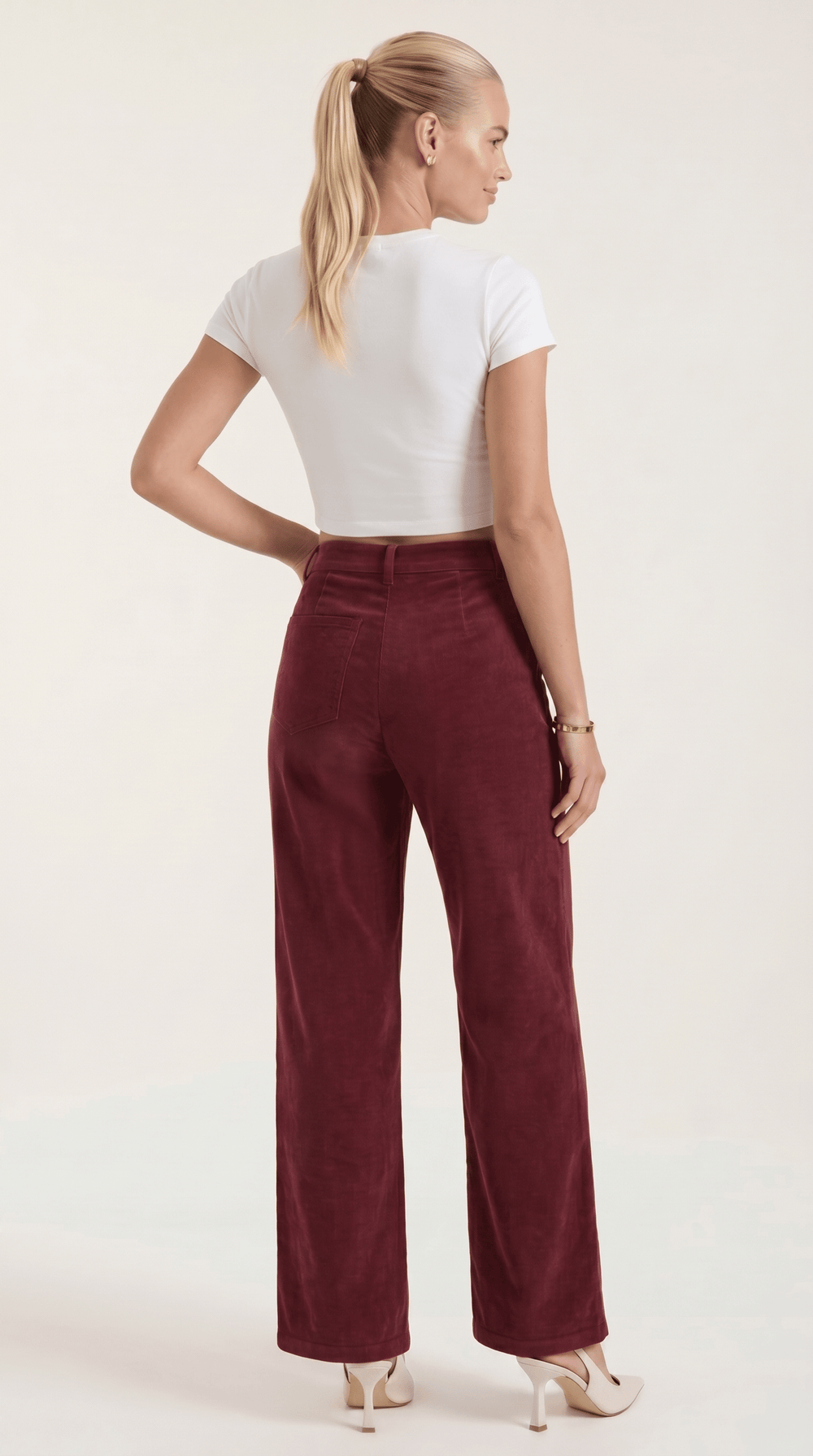 Ali | Pantalones de pana de pierna ancha