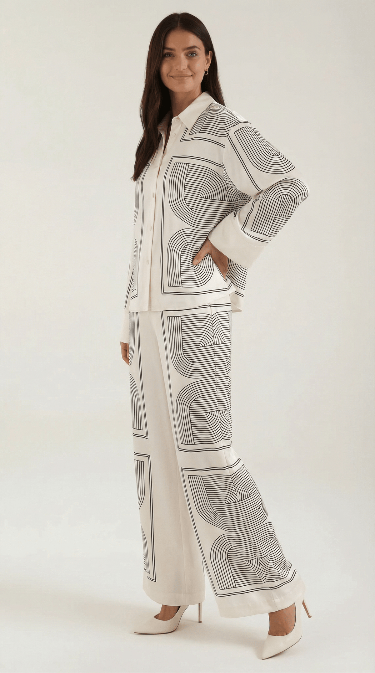 Alma | Conjunto con estampado gráfico - Mia Atelier