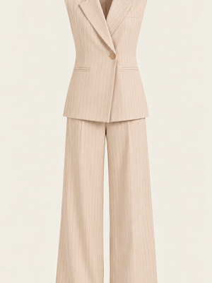 Kuna | Conjunto elegante con americana de rayas