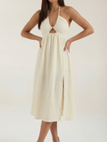 Cintia | Vestido midi con aberturas