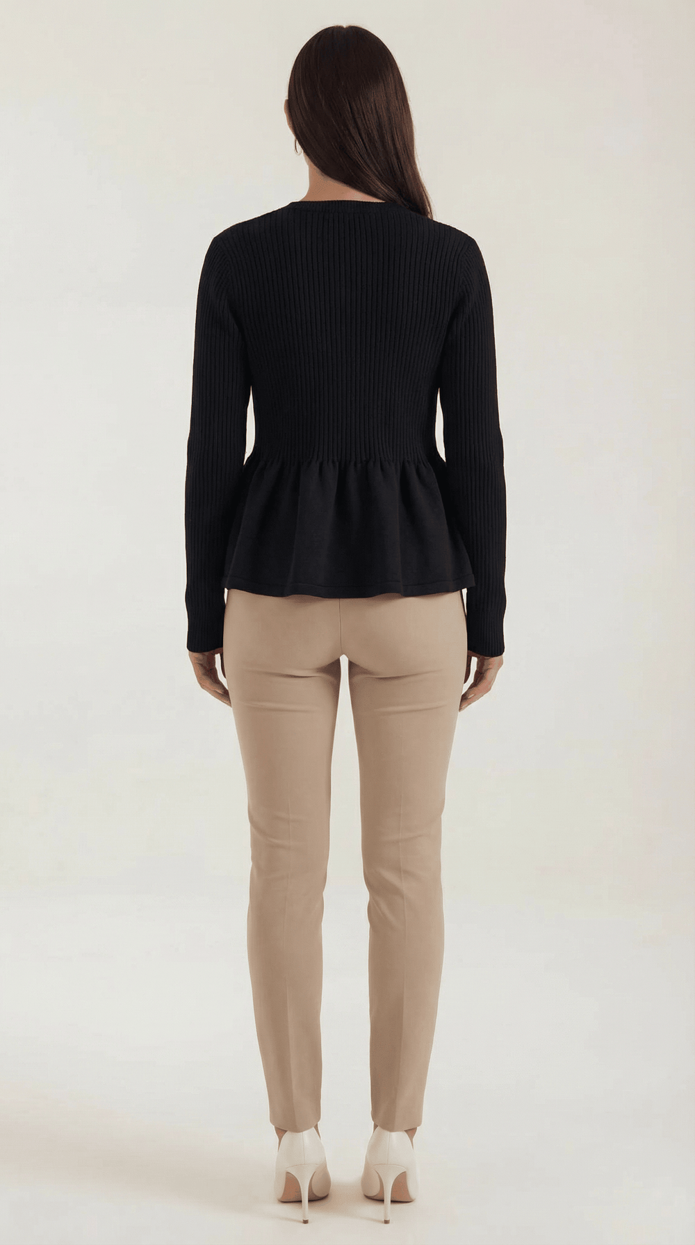 Diana | Cárdigan peplum abotonado