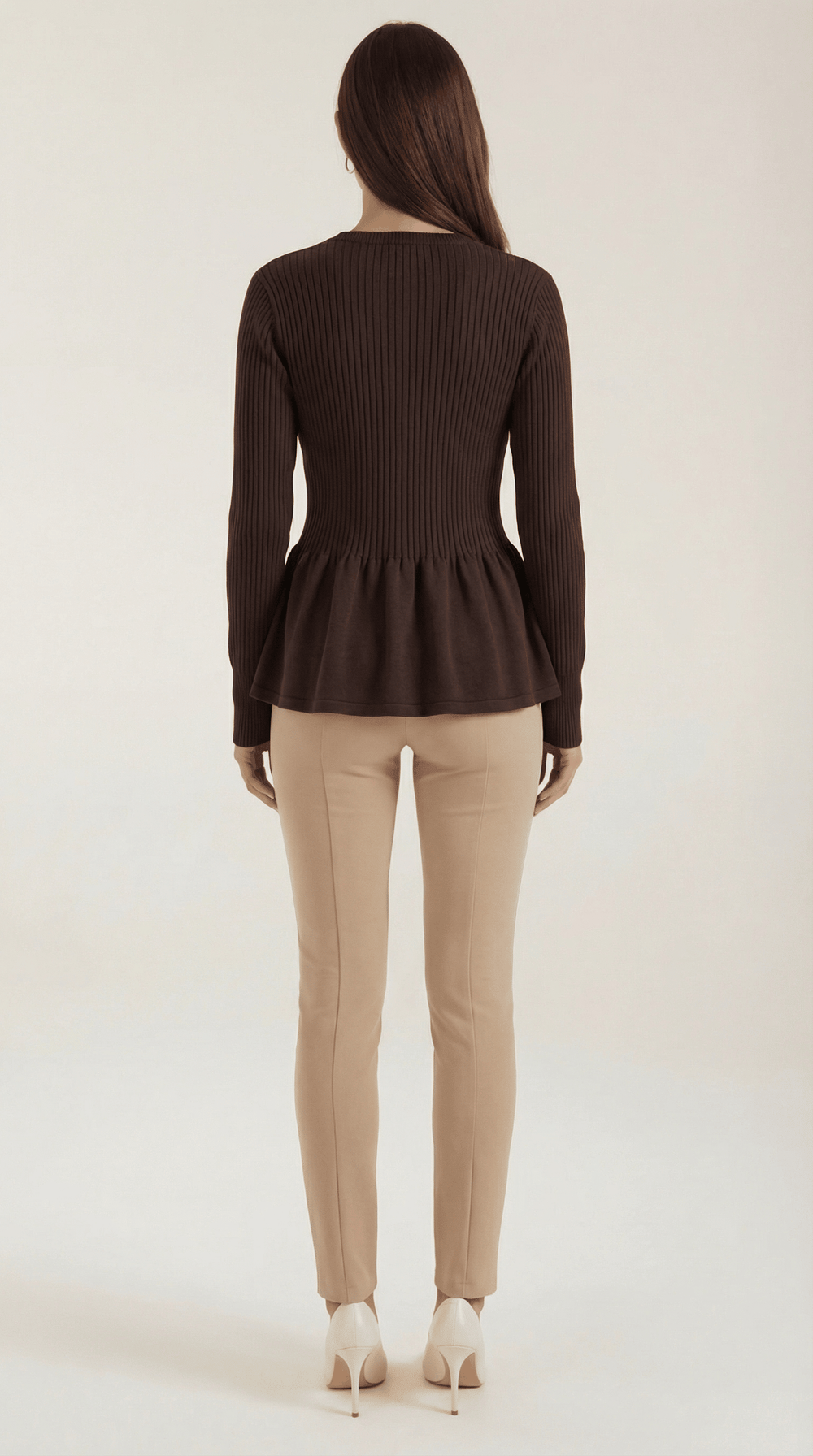 Diana | Cárdigan peplum abotonado