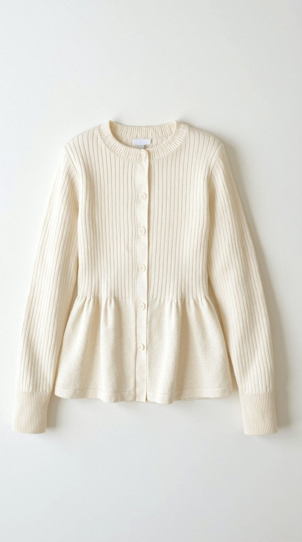 Diana | Cárdigan peplum abotonado