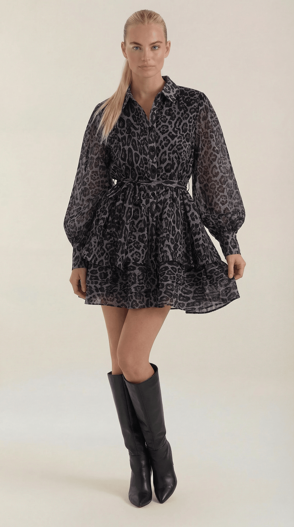 Estela | Mini vestido de leopardo