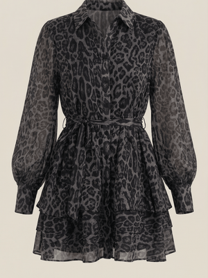 Estela | Mini vestido de leopardo