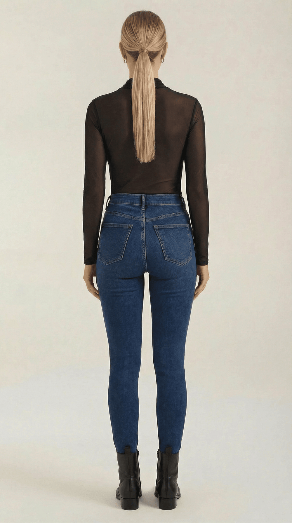 Georgina | Top cruzado de malla transparente