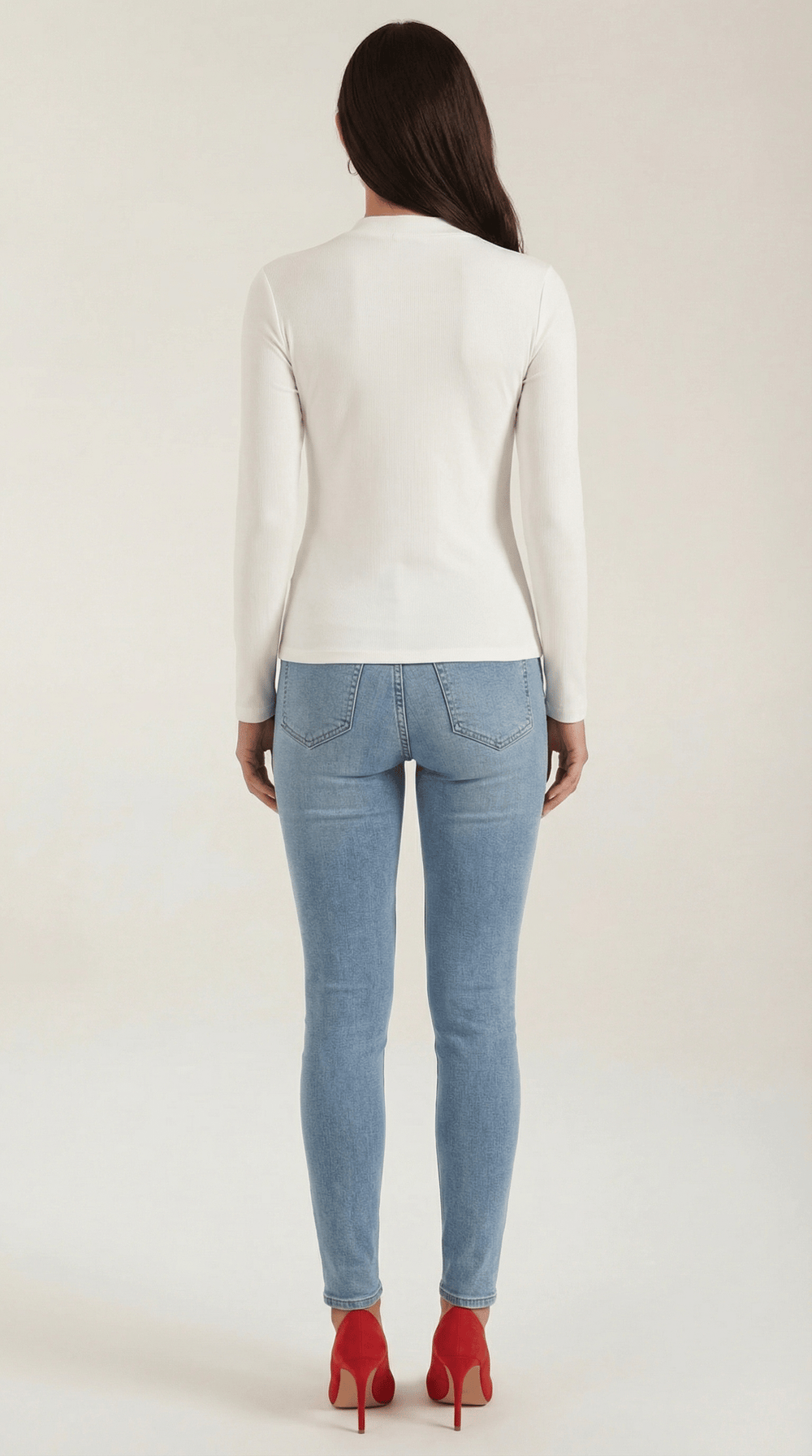 Jimena | Blusa con cuello alto anudado