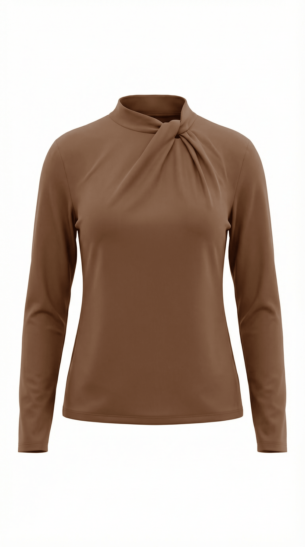 Jimena | Blusa con cuello alto anudado