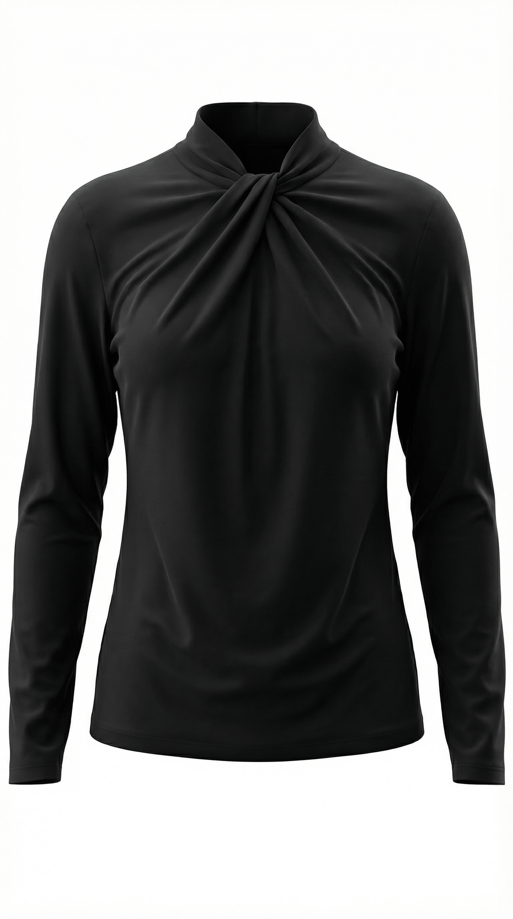 Jimena | Blusa con cuello alto anudado