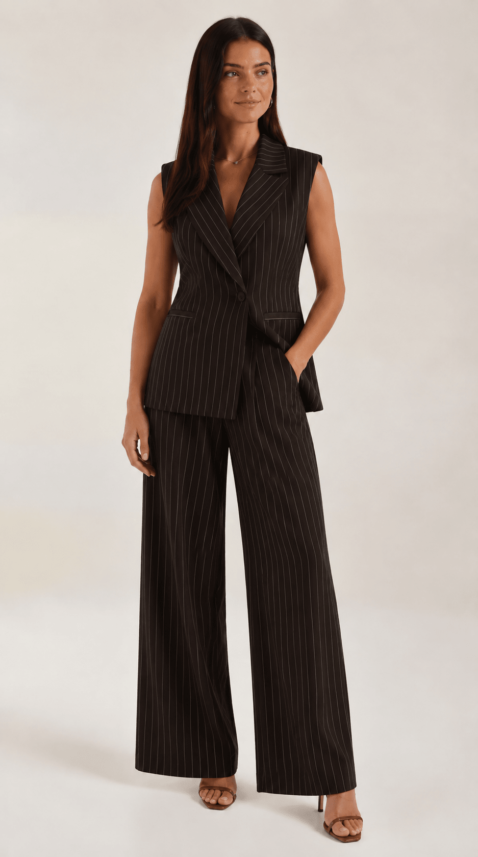 Kuna | Conjunto elegante con americana rayada