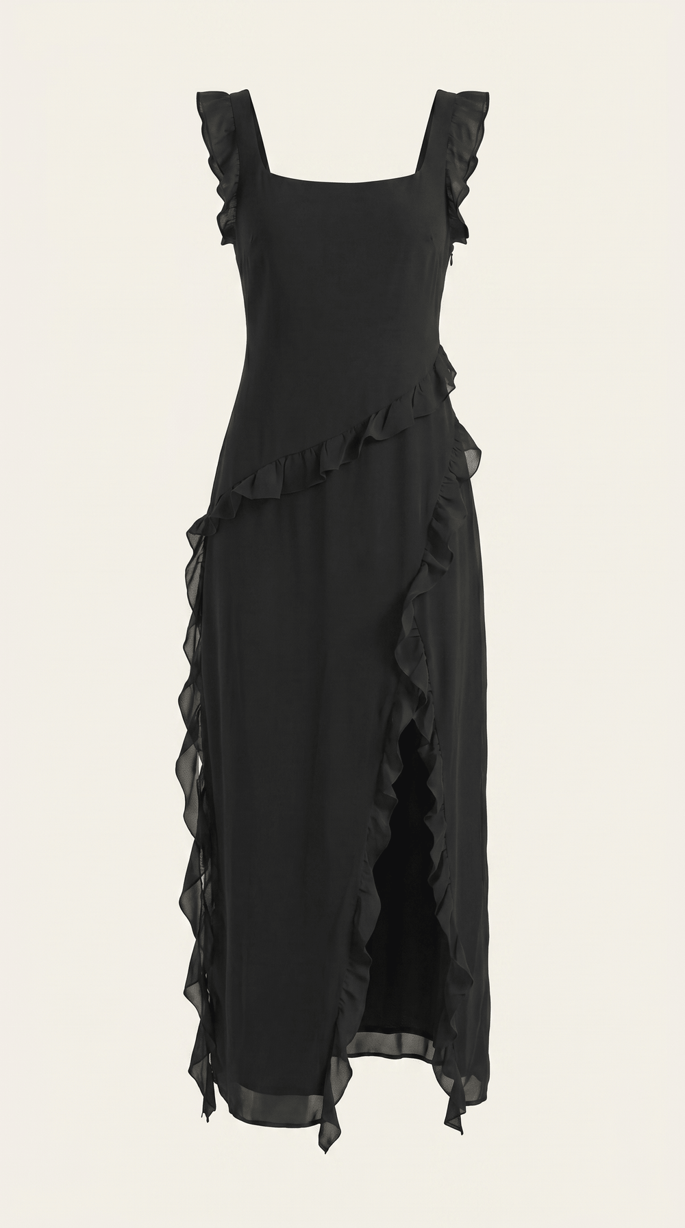 Lara | Vestido maxi con volantes