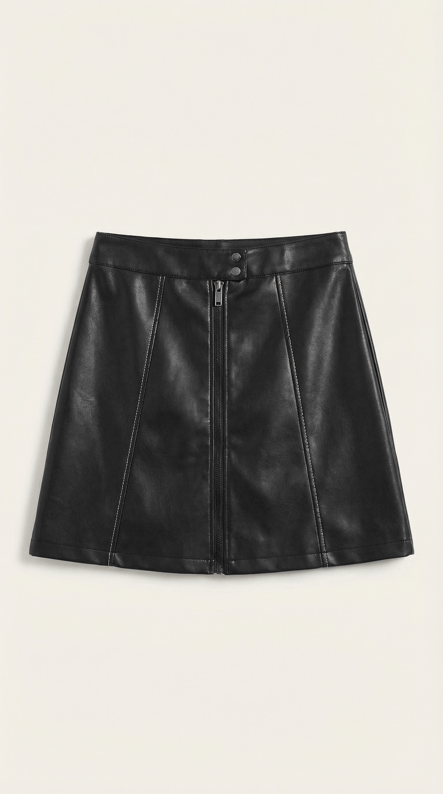 Luna | Falda de cuero vegano - Mia Atelier