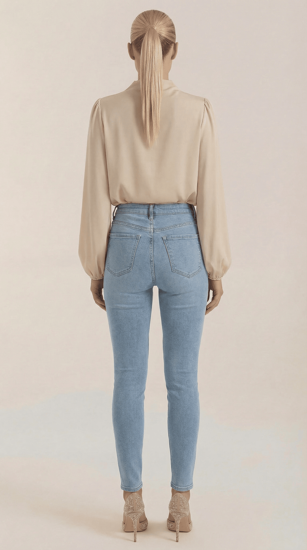 Marina | Blusa de manga larga drapeada