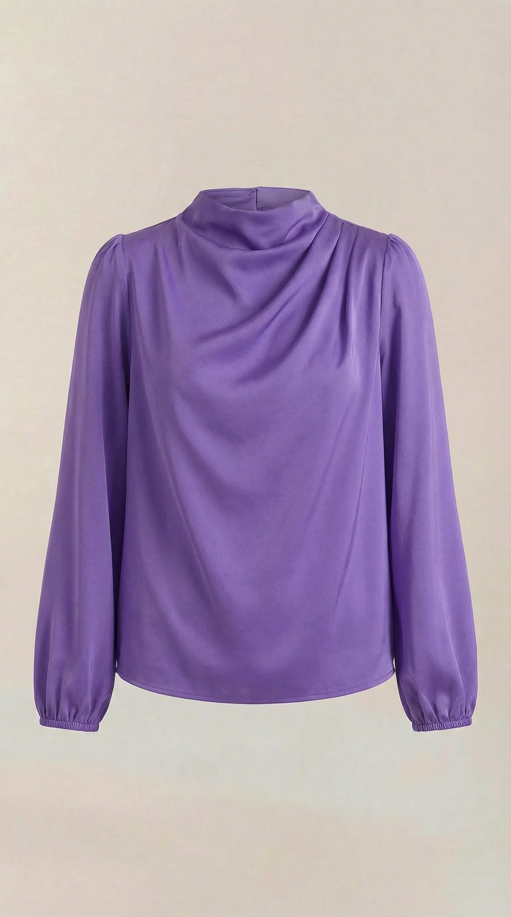 Marina | Blusa de manga larga drapeada