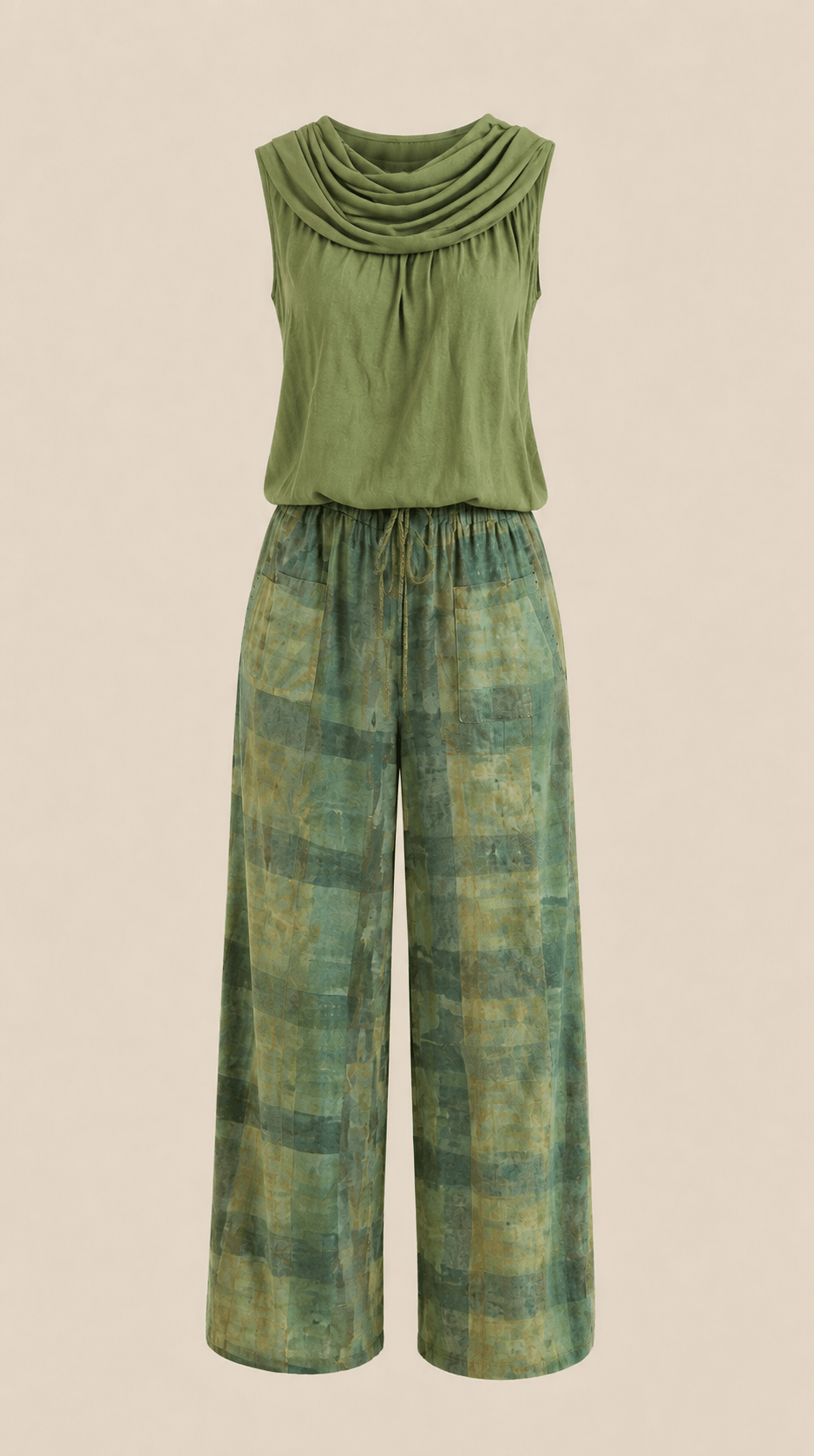 Natalia | Conjunto Pantalon de pierna ancha mujer estampados