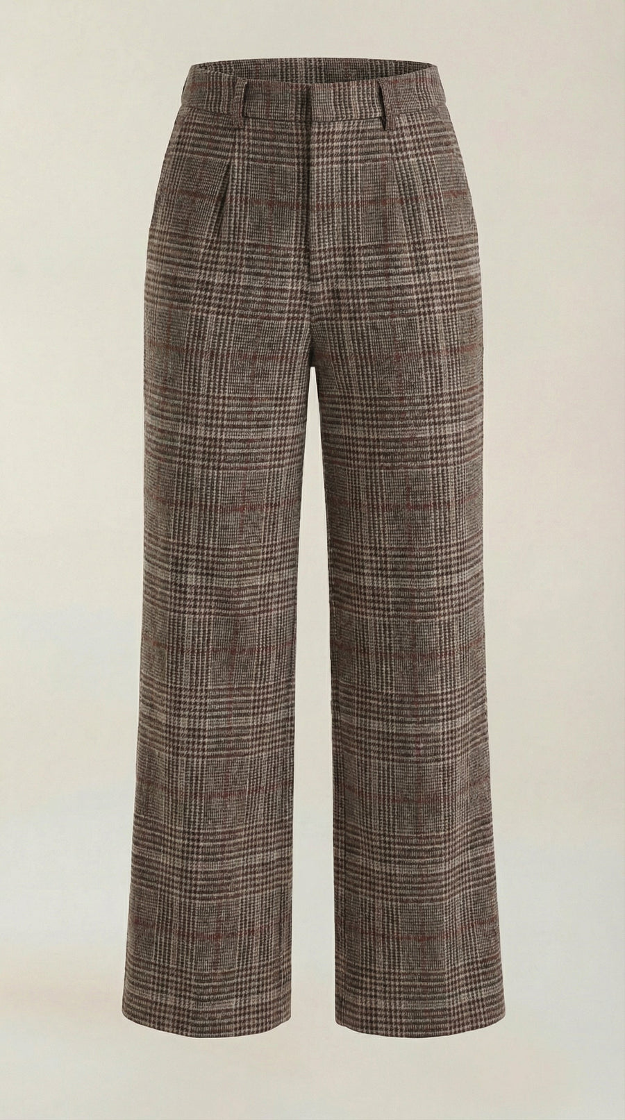 Nerea | Pantalones de cuadros de talle alto - Mia Atelier