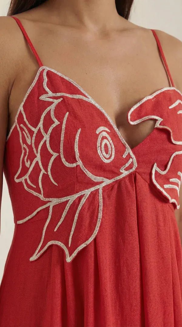 Pilar | Vestido largo bordado