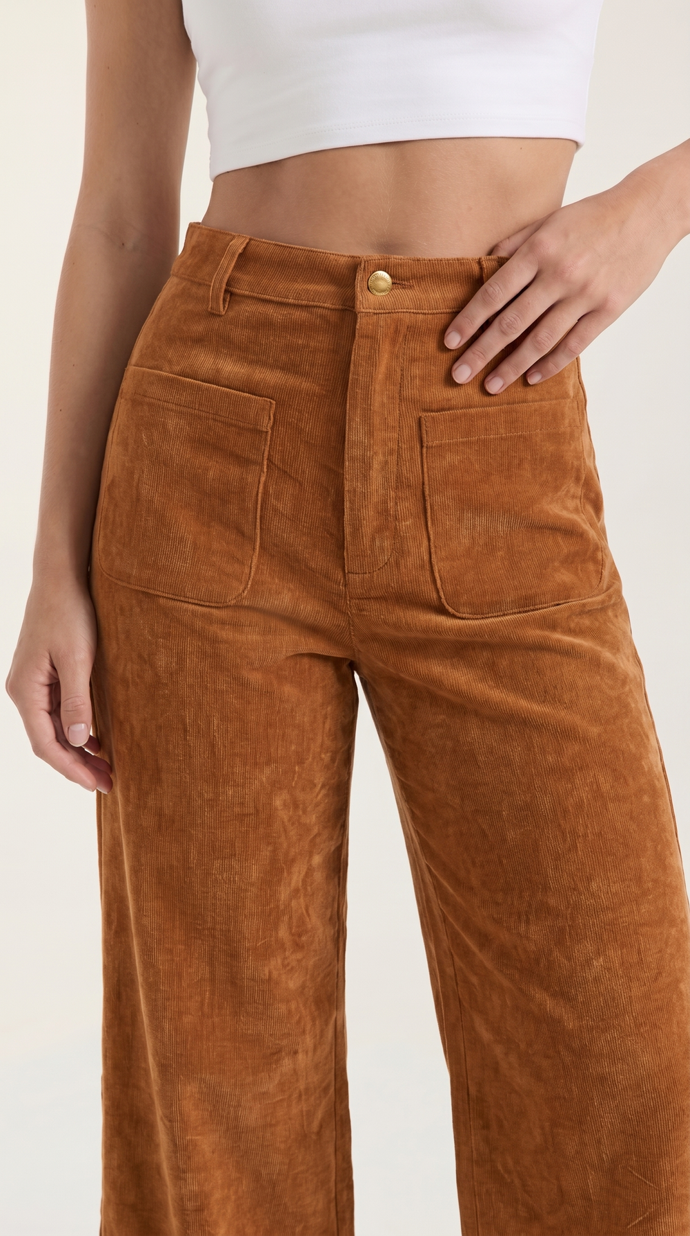 Ali | Pantalones de pana de pierna ancha