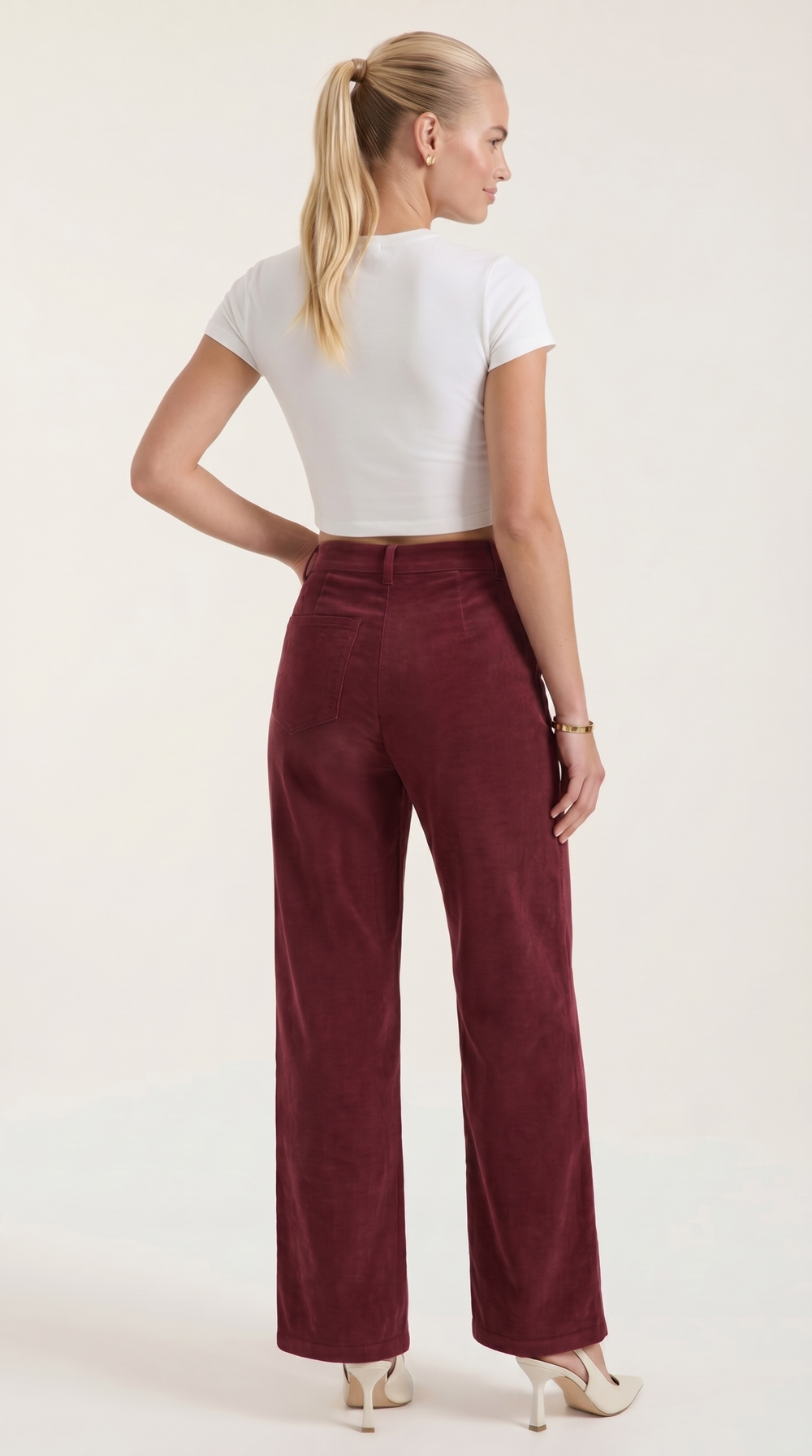 Ali | Pantalones de pana de pierna ancha