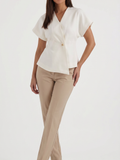 Alba | Blusa con escote en V