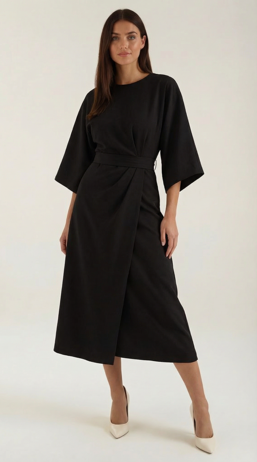 Ana | Vestido largo con cinturón