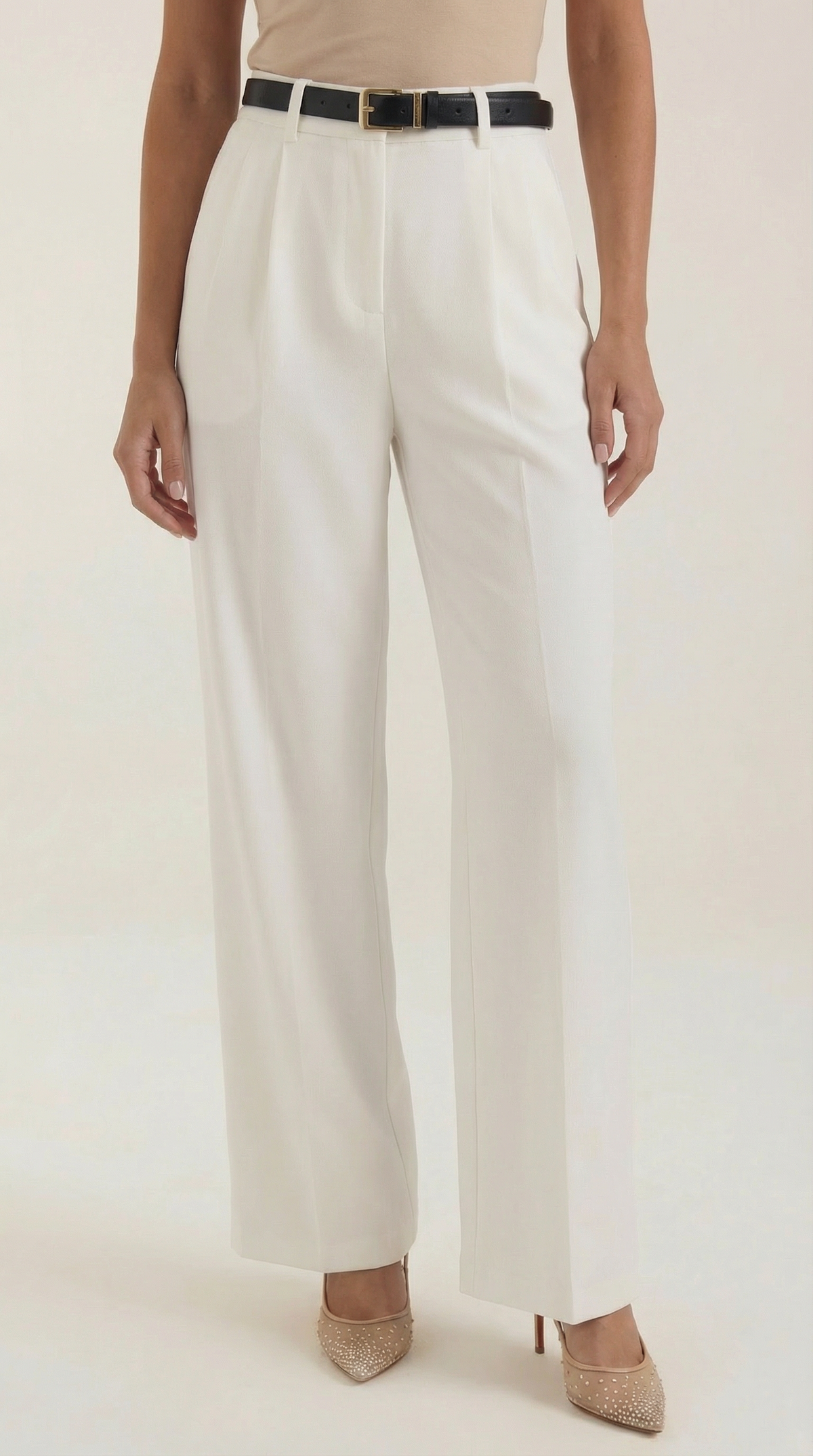 Clai | Pantalones rectos de talle alto