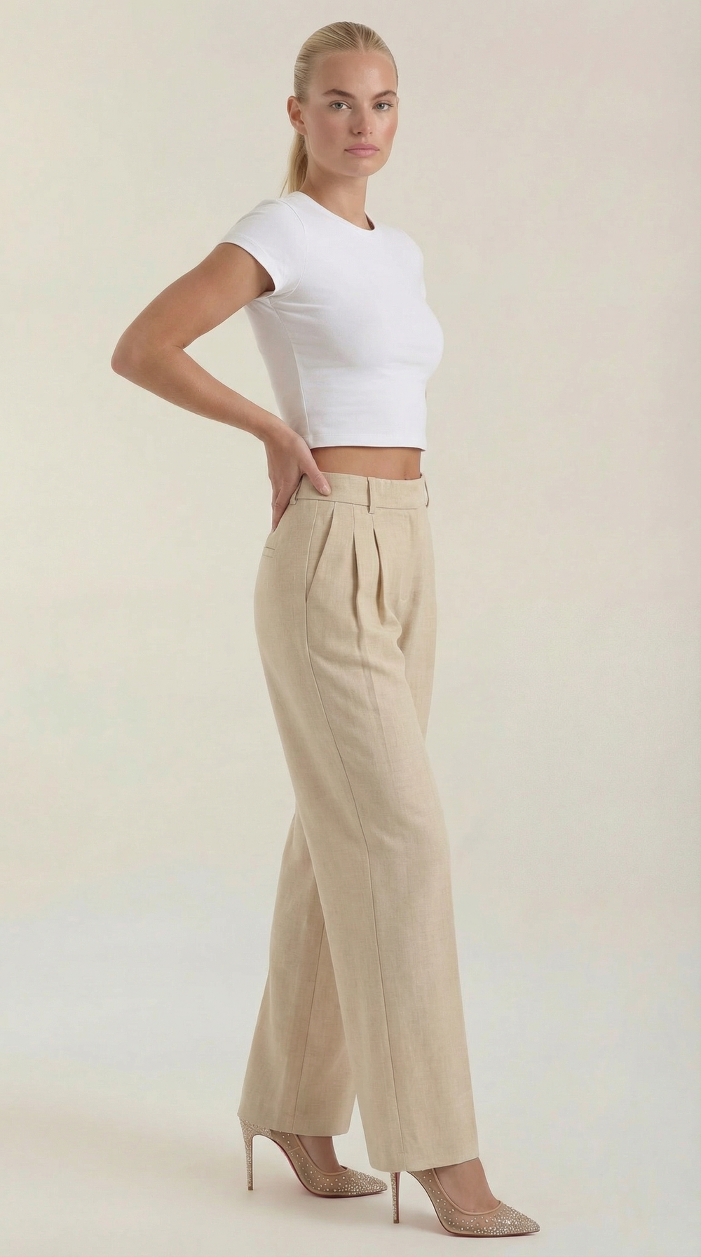 Zoe | Pantalones Courtney de pierna ancha