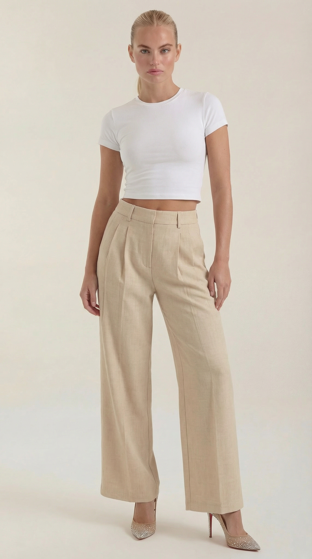 Zoe | Pantalones Courtney de pierna ancha