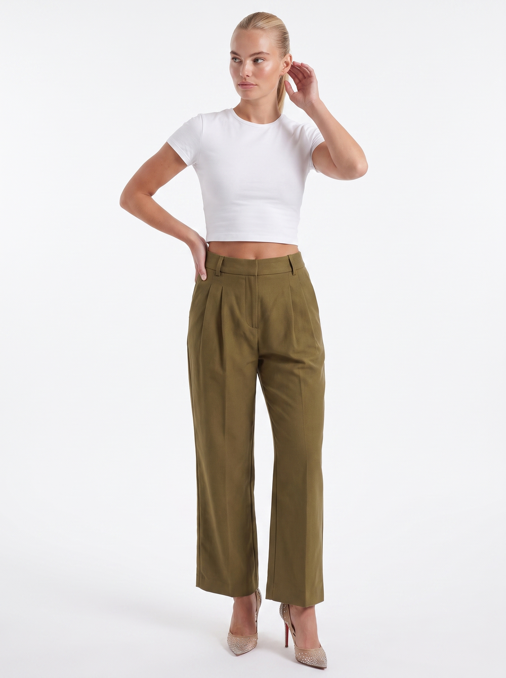 Zoe | Pantalones Courtney de pierna ancha