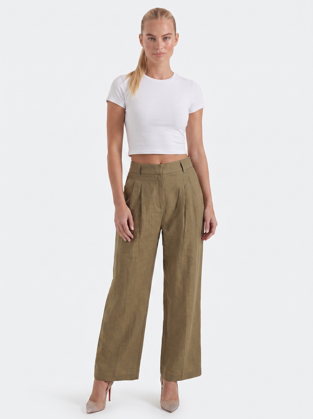 Zoe | Pantalones Courtney de pierna ancha