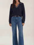 Daniela | Jersey de lana con cuello de tachuelas