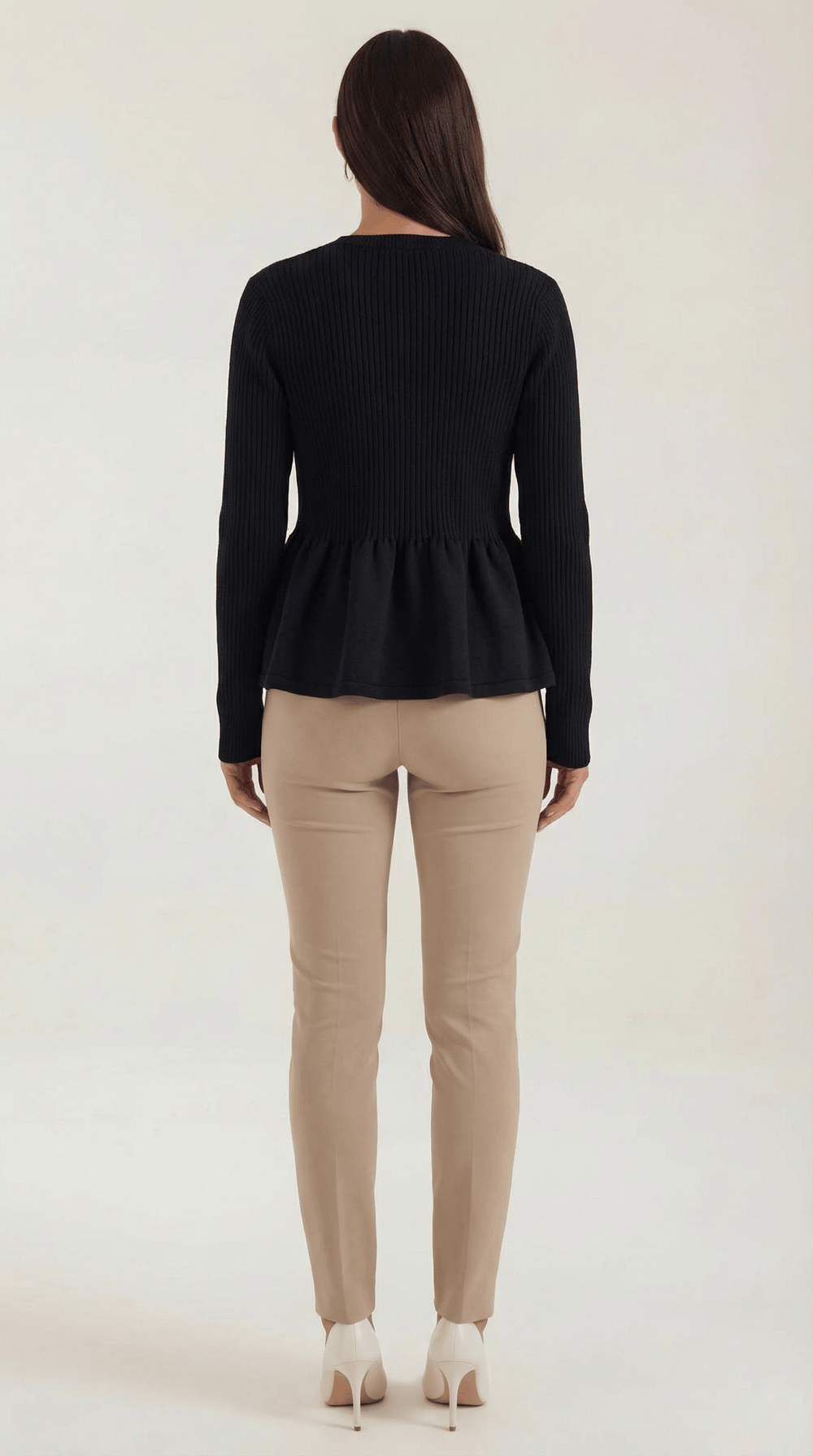 Diana | Cárdigan peplum abotonado