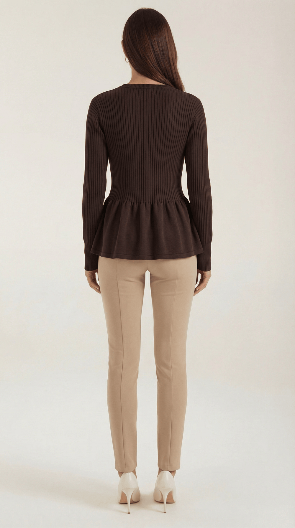 Diana | Cárdigan peplum abotonado