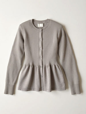 Diana | Cárdigan peplum abotonado