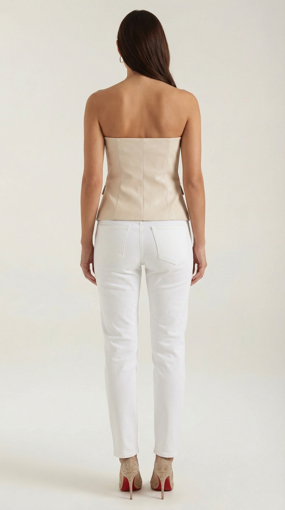 Fiona | Top tipo blazer sin tirantes