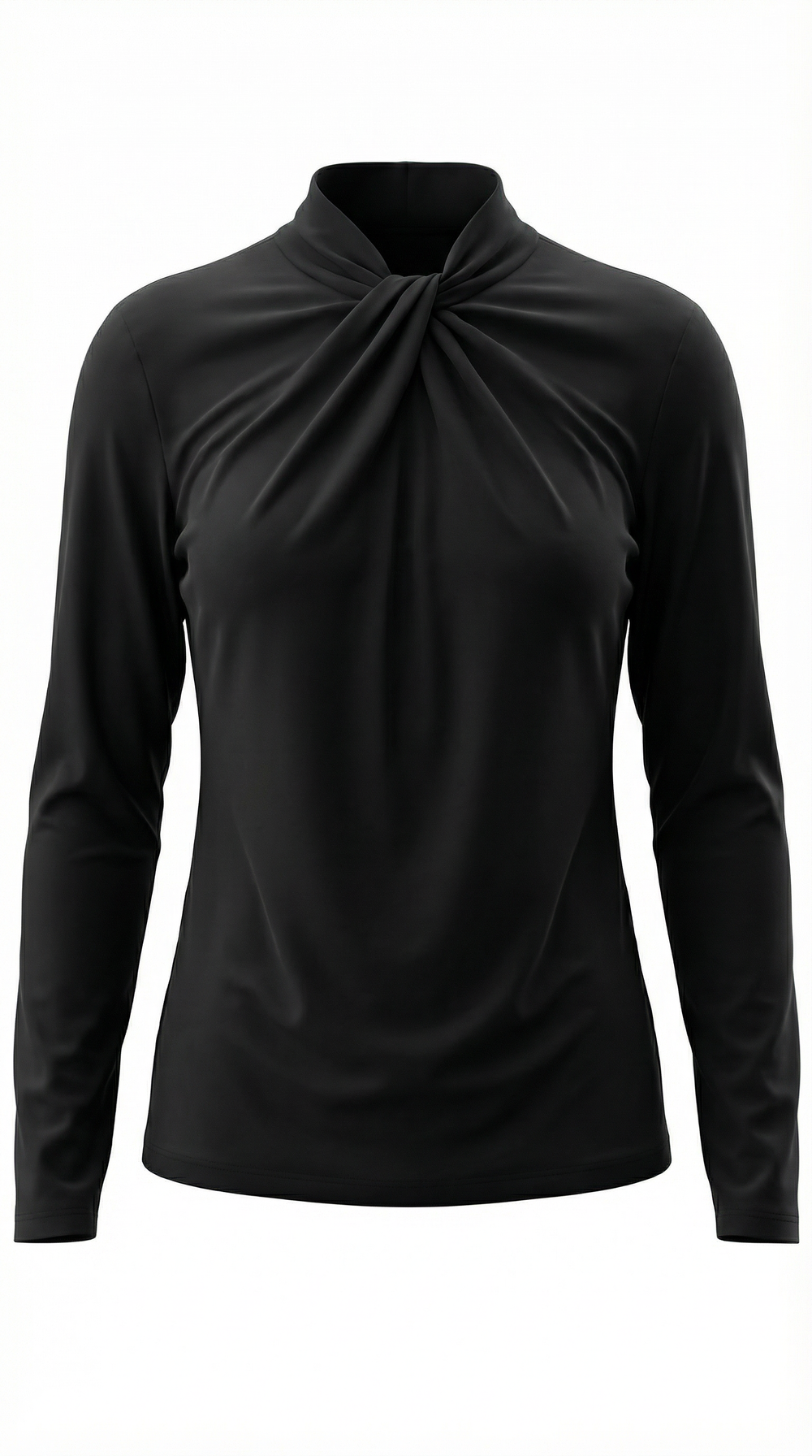 Jimena | Blusa con cuello alto anudado