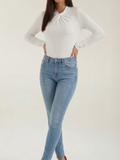 Jimena | Blusa con cuello alto anudado
