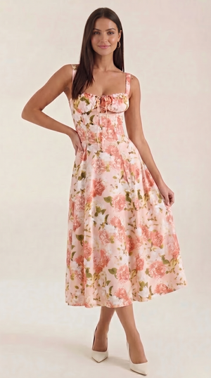 Julia | Vestido midi floral