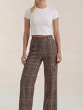 Nerea | Pantalones de cuadros de talle alto