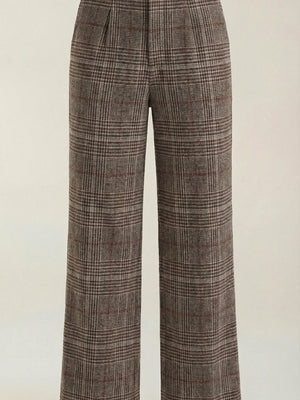 Nerea | Pantalones de cuadros de talle alto