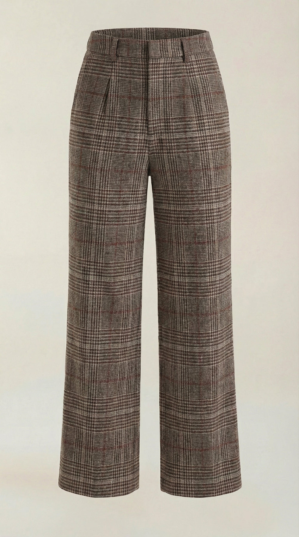 Nerea | Pantalones de cuadros de talle alto