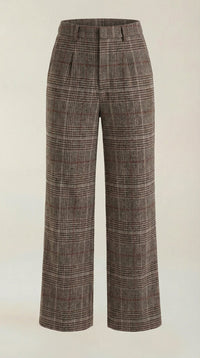 Nerea | Pantalones de cuadros de talle alto