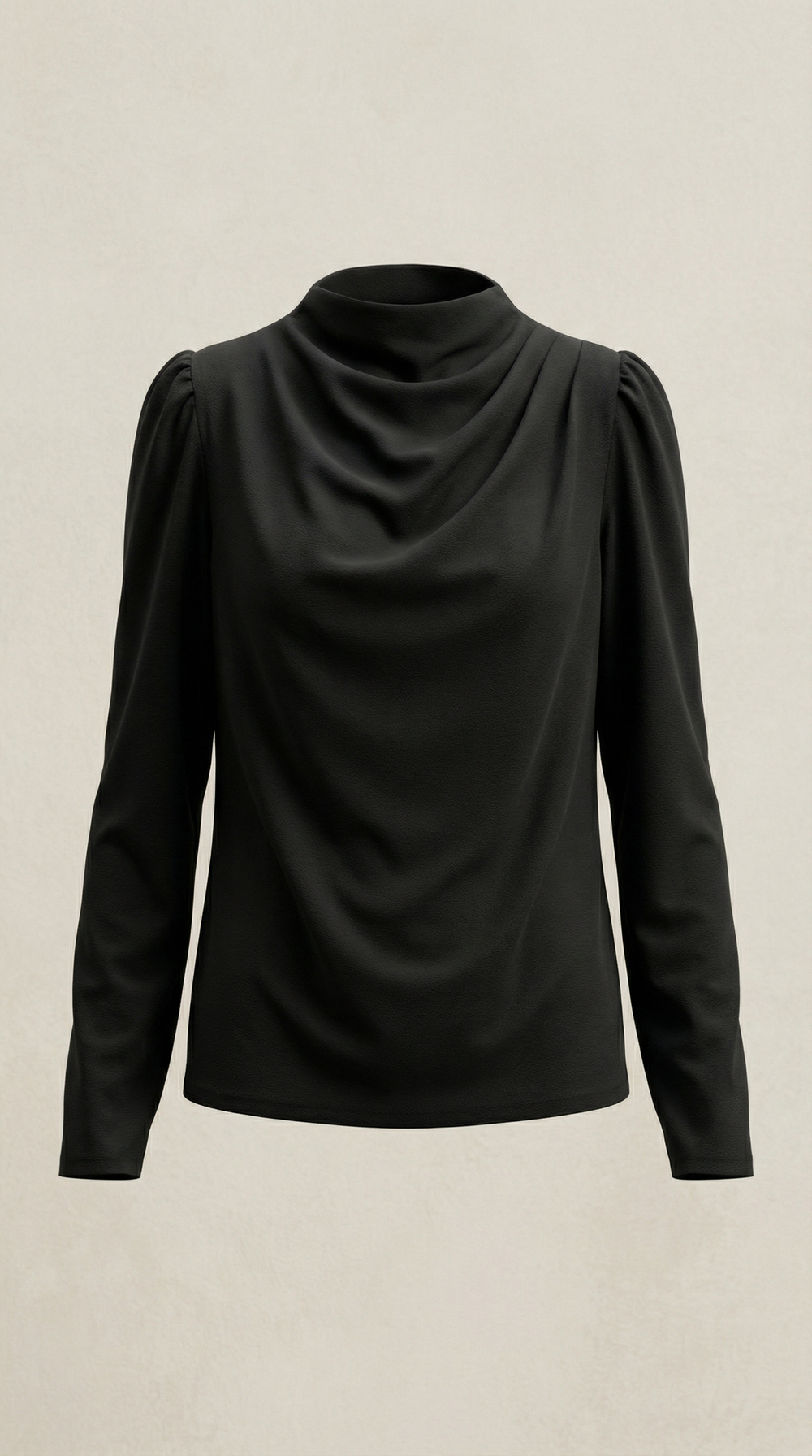 Marina | Blusa de manga larga drapeada