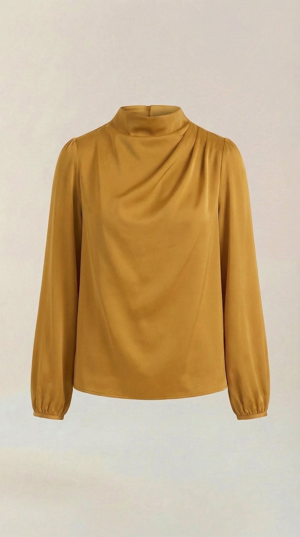 Marina | Blusa de manga larga drapeada